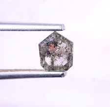 Diamante grigio sale e pepe scudo naturale 0,58 ct per gioielli personalizzati.