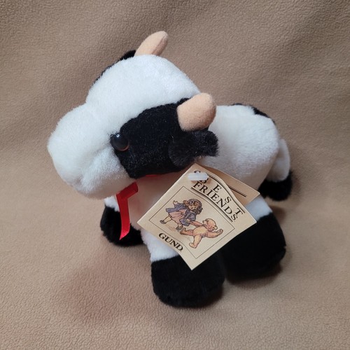 Gund peluche mucca nero - gund,