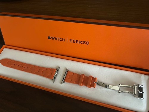 Hermès apple watch arancione - hermès,