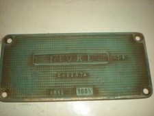 FS TARGA IN ALLUMINIO FIORE CASERTA 1984