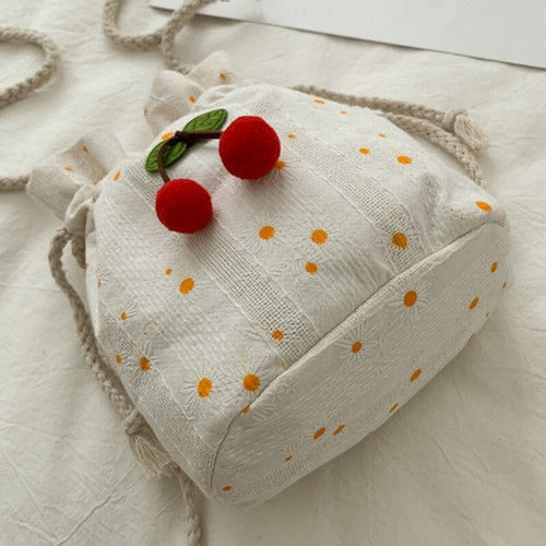 Borsa secchio bambina - , lino
