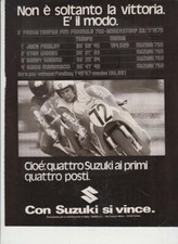advertising Pubblicità-MOTO SUZUKI 750 1973 JACK FINDLAY MOTOGIAPPONESI MOTO GP