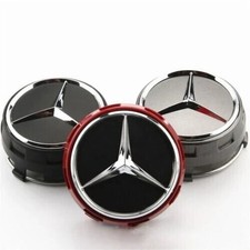 X4 Tappi Coprimozzo Mercedes AMG Classe A B C CLS CLA  Cerchi in Lega 75mm
