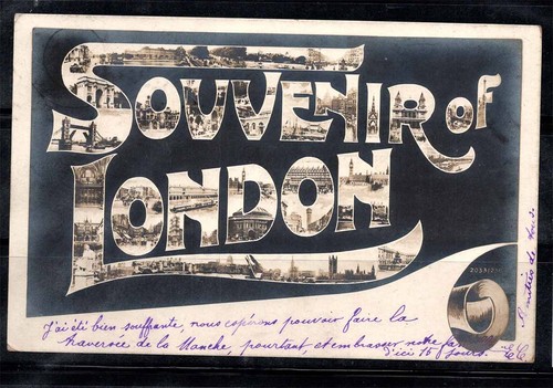 Londra 1905 cartolina - londra, 100%