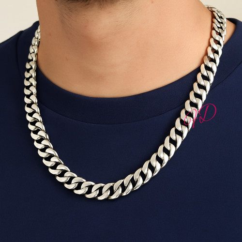 Collana uomo platino - collana, in