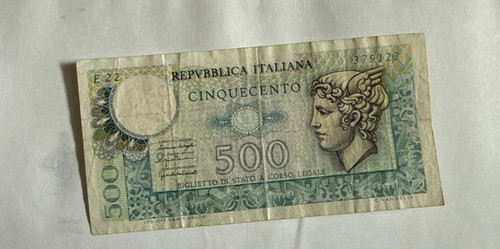 Italy 500 lire circulated - italy,,