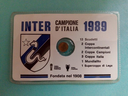 Tessera inter scudetto - inter, 1989