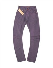 ANDREW MACKENZIE Pantalone Uomo Banana Casual W29 L34 Viola Cotone AZ02