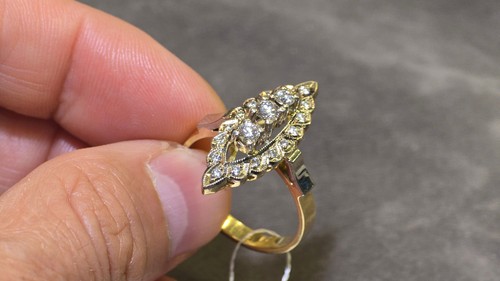 Anello navette vintage - anello,