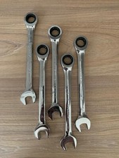 LOTTO DI 5 CHIAVE COMBINATA WURTH ZEBRA A CRICCHETTO SNODABILE DA 15