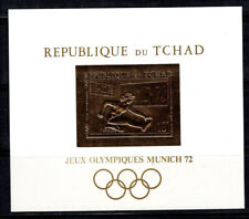 Ciad 1970 Michel Bl. 12 Blocco Medaglia Oro 100% MNH, Giochi Olimpici, S