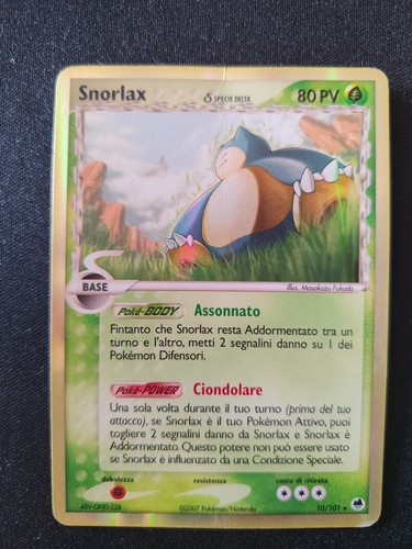 Pokemon snorlax 101 specie - 10/101,