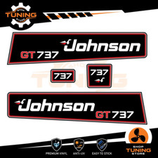 Kit Adesivi Motore Marino Fuoribordo Johnson 40 cv GT 737 - versione B