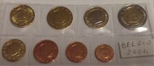 Serie Euro Belgio sciolta  del 2004 - 8 valori FDC da 1 Cent a 2 € da rotolino