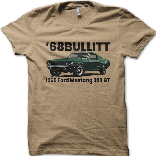 Bullitt movie shirt mustang - bullitt,