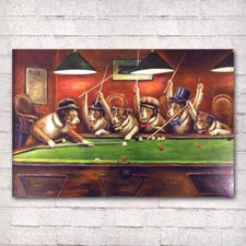 Quadro cani che giocano
