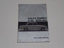 ALFA ROMEO 1750 BERLINA LIBRETTO USO E MANUTENZIONE 1969 (2)