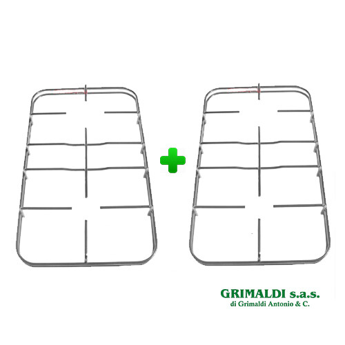 Coppia griglie cucina fuochi - coppia, 4