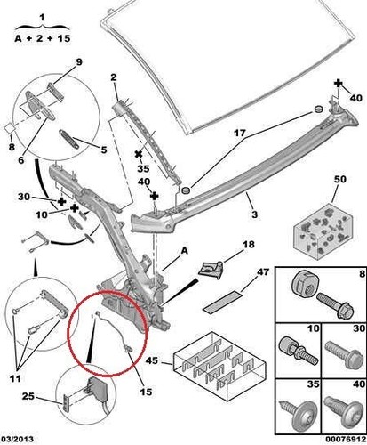 Interruttore sensore tetto