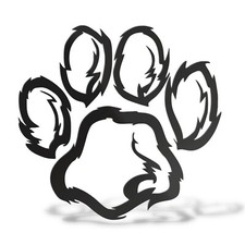 Sticker TRIBAL LEG DOG IMPRINT