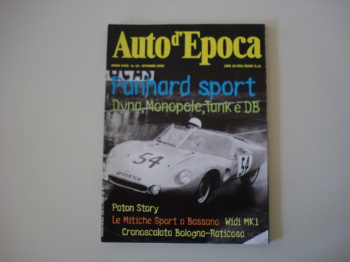 Auto epoca 2001 - 10/2001, storia