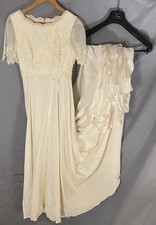 ABITO DA SPOSA IN SETA E PIZZO