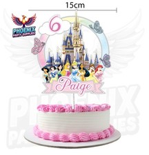 CAKE TOPPER 2D DISNEY PRINCESS