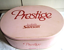 SCATOLA IN LATTA OVALE PUBBLICITARIA COLOMBA GELATI SANSON -1988 VINTAGE