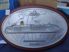 TARGA COSTA MEDITERRANEA COSTA CLUB MODELLINO NAVE (costa crociere)