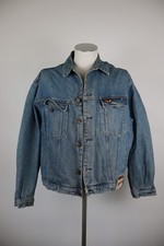 AVIREX GIUBBINO JEANS DENIM GIACCA UOMO TG M MAN CASUAL JACKET VINTAGE COTONE