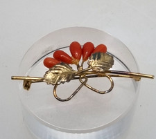 Corallo argento spilla - argento,