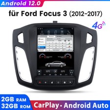 Per Ford Focus MK3 2012-18 CarPlay autoradio Android 12 GPS navigatore RDS DAB+ SWC BT