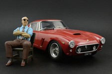 Enzo Ferrari (3) sitting Figura per 1:18 Burago F40 250GTO BBR VERY RARE! NO CAR