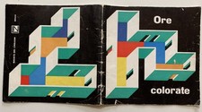 vintage CATALOGO linoleum pavimenti ORE COLORATE 1960s