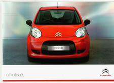 Citroen C1 2011-2012 Brochure Vendite Mercato Regno Unito 1.0i VT VTR VTR+ 3-dr 5-dr