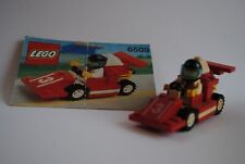 LEGO 6509 VINTAGE 1992 - 100% COMPLETO AUTO da CORSA - RACE CAR + MINIFIGURE