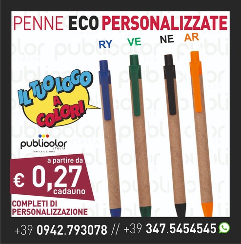 Penne eco personalizzate - eco,