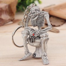 Creative Alloy Skull Toilet