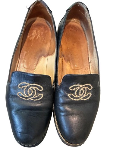 Mocassini chanel neri donna - mocassini,