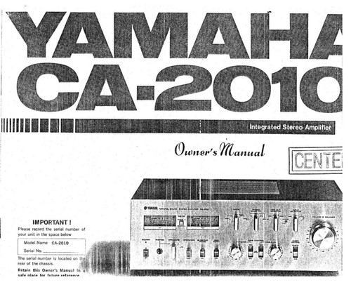 Yamaha 2010 amplificatore - yamaha, ca-2010