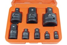 Set Adattatori Riduttori 8pz Utensili Impatto 1/4" A 1" Bussole Aria Compressa