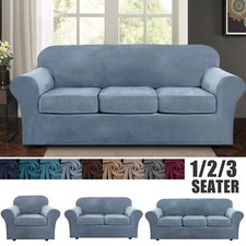 Copridivano Elasticizzato Velluto Copridivano Copricuscino Sedile Vestibilità Separata