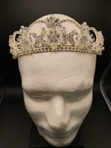 Diadema con fiori cristallo - diadema,