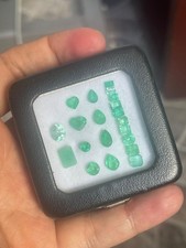 Lot natural colombian emeralds - lot,