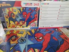SPIDERMAN MARVEL PUZZLE CLEMENTONI 24 MAXI PEZZI PER BAMBINI ANNI 3+ 62X42 CM. 