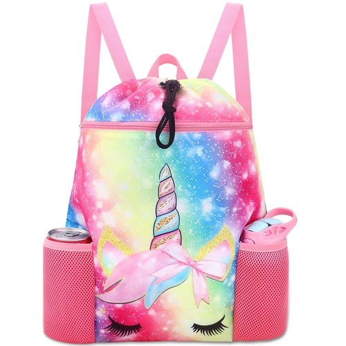 Zaino con coulisse unicorno