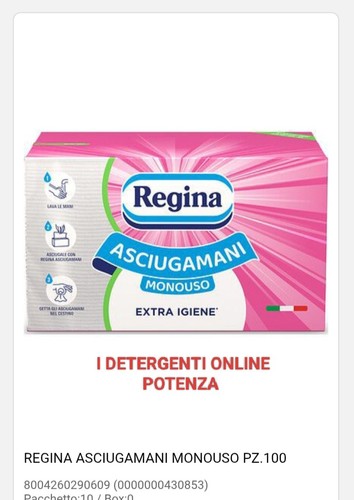 Regina asciugamani monouso - x4,