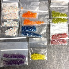 Swarovski 5301 4mm bicone crystal beads - 720 pcs - rainbow and cloud colors