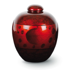 Esclusiva urna cremazione in fibra di vetro per cenere resina dipinta grande urna funebre