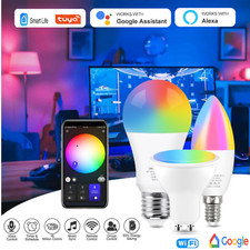 Wiby LAMPADINA WIFI SMART LED E14 E27 GU10 RGB MULTI COLOR TUYA ALEXA GOOGLE